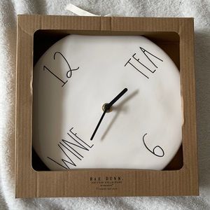 Rae Dunn Wine/Tea Wall Clock ⚠️ FIRM